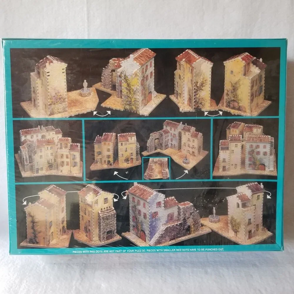 Wrebbit Puzz-3D Mediterranean Village 880pc puzzle new in box